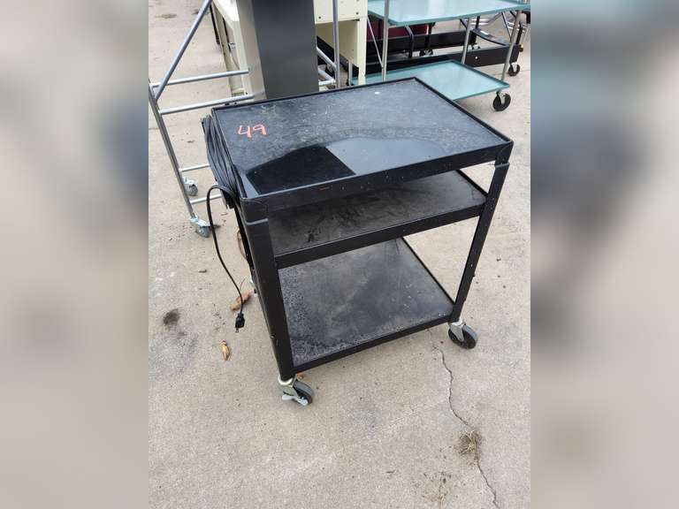 Metal AV cart (with power cord)