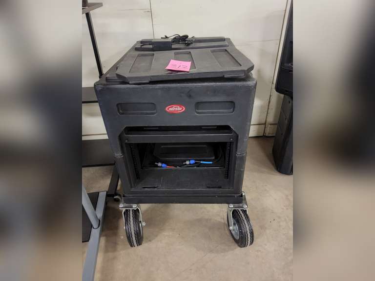 SKB gig rig rolling rack system (condition unknown) - Lindsay Auctions LLC