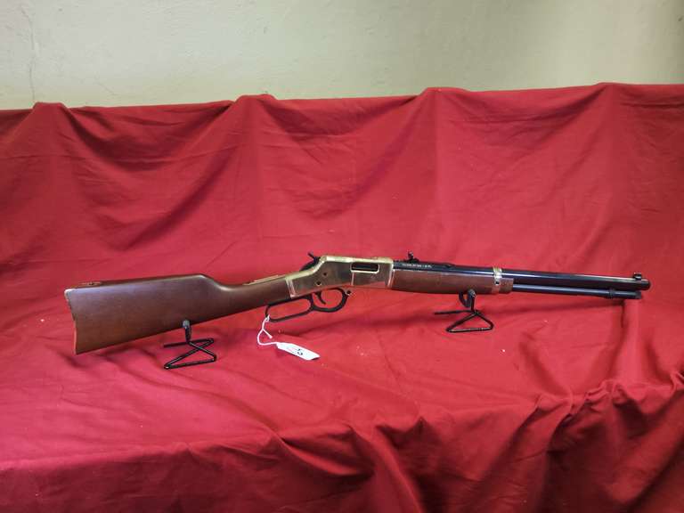 Henry Repeating Arms Mod: Henry Big Golden Boy, .357/.38 special lever action rifle, Ser#: BB0055604M, 20" octagon brl, walnut stock, 97%