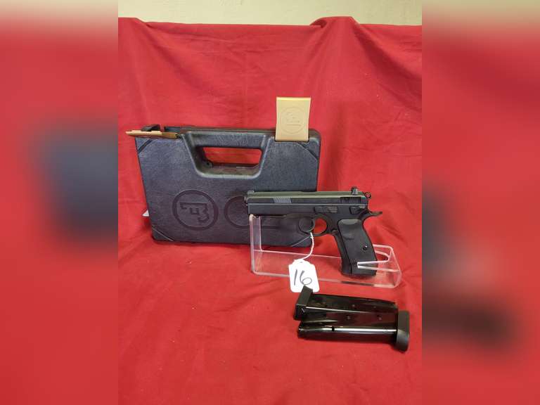 CZ Mod: 75SP-01 Tactical, 9mm pistol, Ser#: C344883, 5" brl, 2 mags, case, book, 98% (believe to be new)