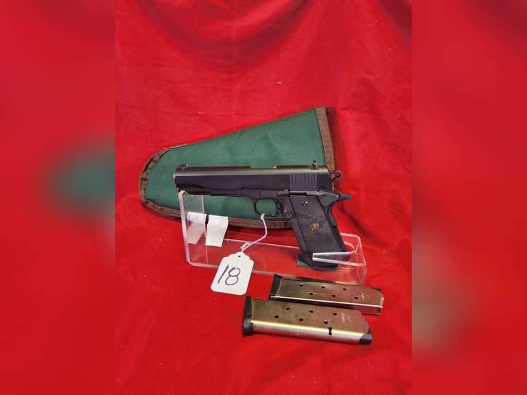 Para Mod: 1911 GI Expert, .45ACP pistol, Ser#: G101849 , 5" brl, rubber packed grips, 2 mags, soft case, 98%