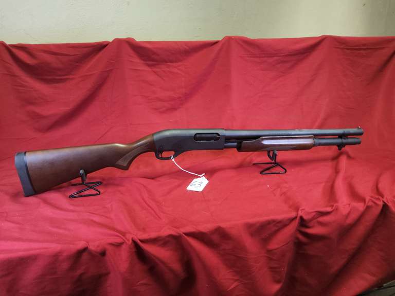 Remington Mod: 870, 12ga pump shot gun, Ser#: CC90958B, 18.5" brl, 2-3/4" & 3", mag extension, wood stock, 98%
