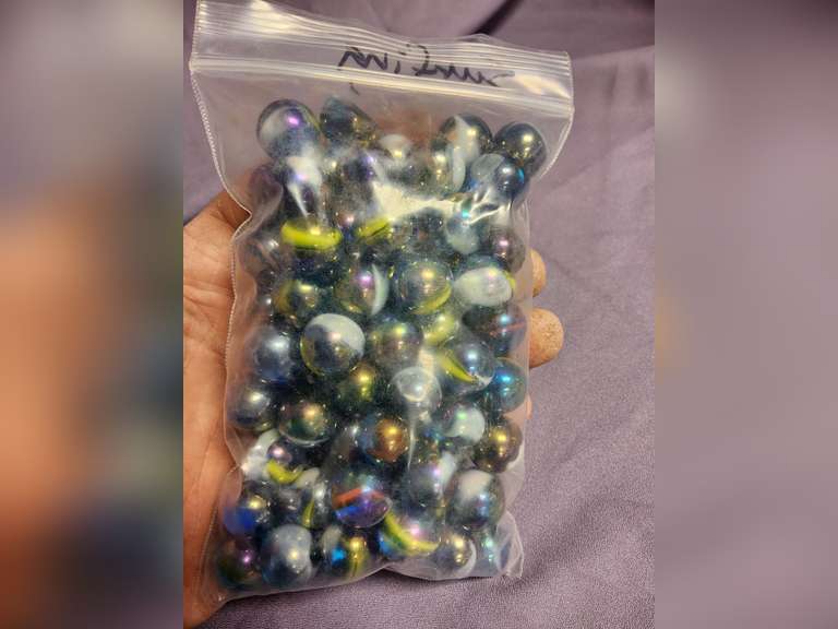 2 bags of small marbles & 1 bag of large marbles