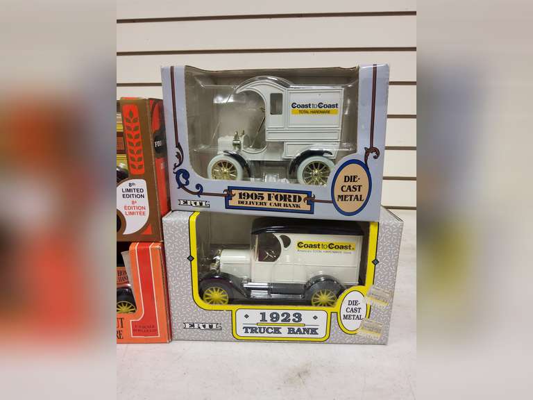 6 collectible coin banks SEE PICS