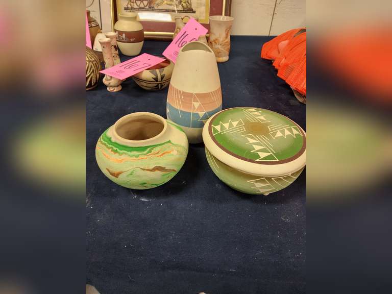 3 pcs of Native American pottery