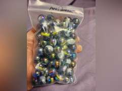 2 bags of small marbles & 1 bag of large marbles