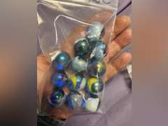 2 bags of small marbles & 1 bag of large marbles