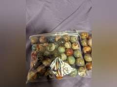 2 bags of large marbles
