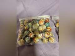 2 bags of large marbles