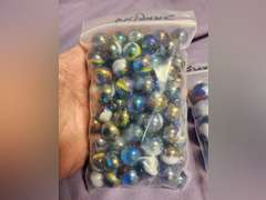 2 bags of small marbles & 1 bag of large marbles