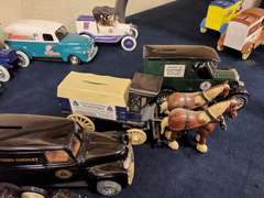 6 collectible coin banks SEE PICS