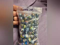 2 bags of small marbles & 1 bag of large marbles