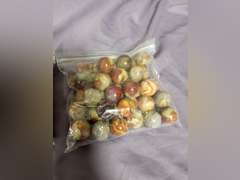 2 bags of large marbles