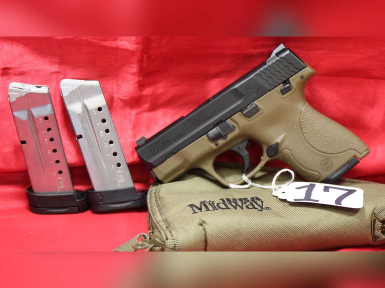 Smith & Wesson M&P Shield, 9 mm, 3 mags, flat dark earth, case, Ser#HXR5690