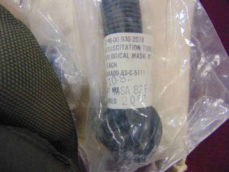 Group of Gas mask parts, mask, protective hoods & other SEE PICS