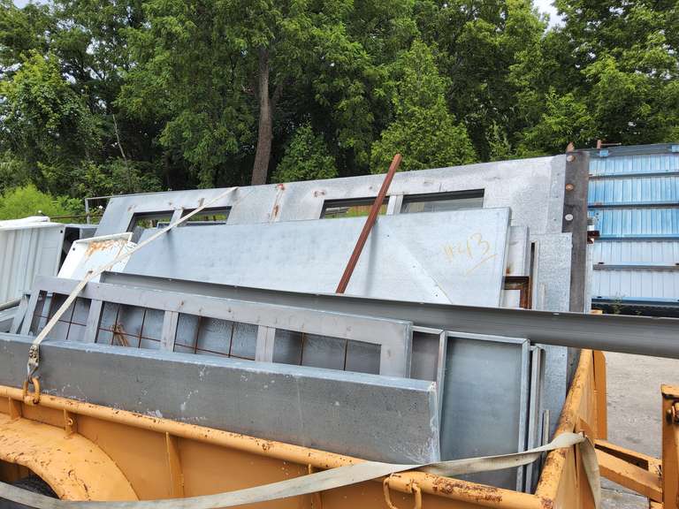 CONTENTS of trailer - paint booth (approx 15ft x 24ft) unassembled with lights & may not be complete (TRAILER NOT INCLUDED) SEE PICS