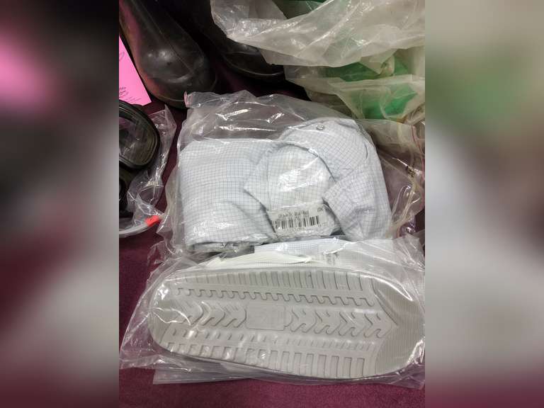 Protective suit and 2 Drager masks SEE PICS