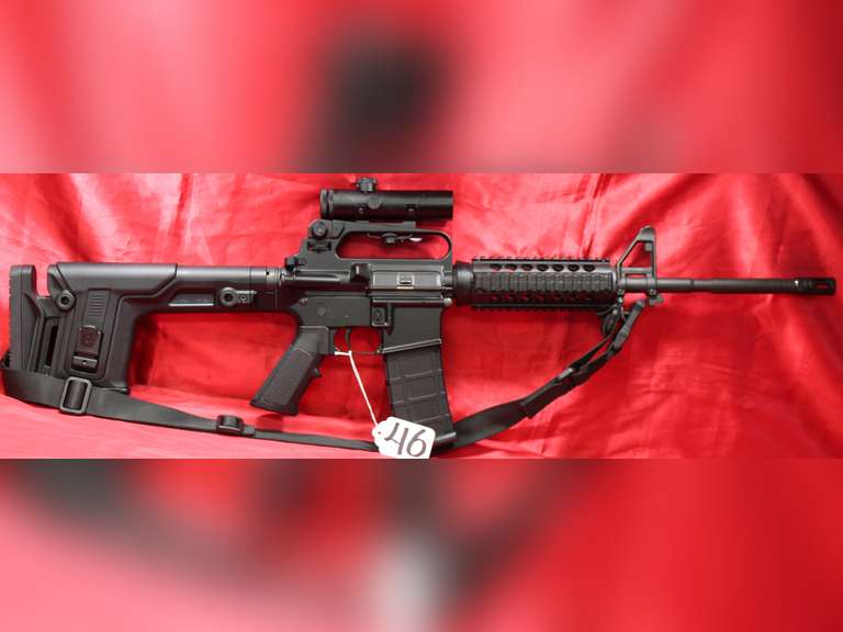 Bushmaster XM15-E25, 5.56 semi auto rifle, 1 mag, 4x20 sight, sling, Ser#: BFH031764