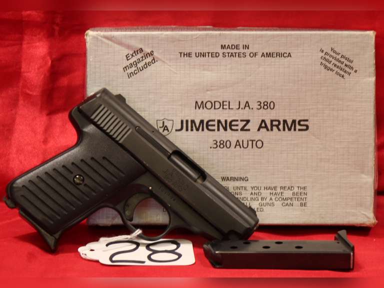 Jiminez JA380, 380 cal, 2 mags, box, Ser#: 1G1738