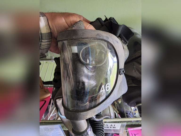 US M25A1 Tanker Mask w/ NBC hood & Rx inserts