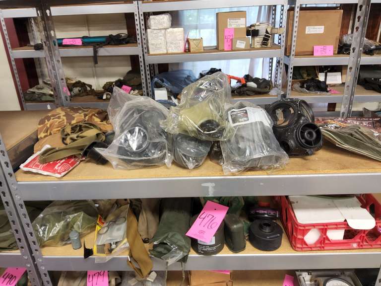 Group of various gas masks & other SEE PICS