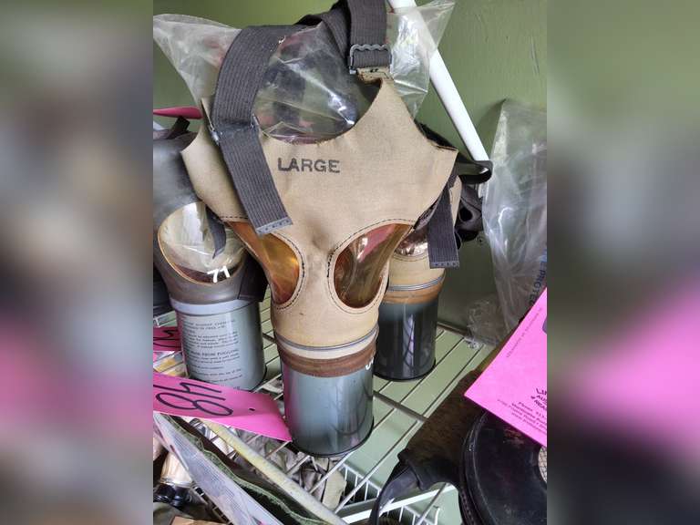 Qty: 2 -- US MI-I-I Noncombatant gask mask (Large)