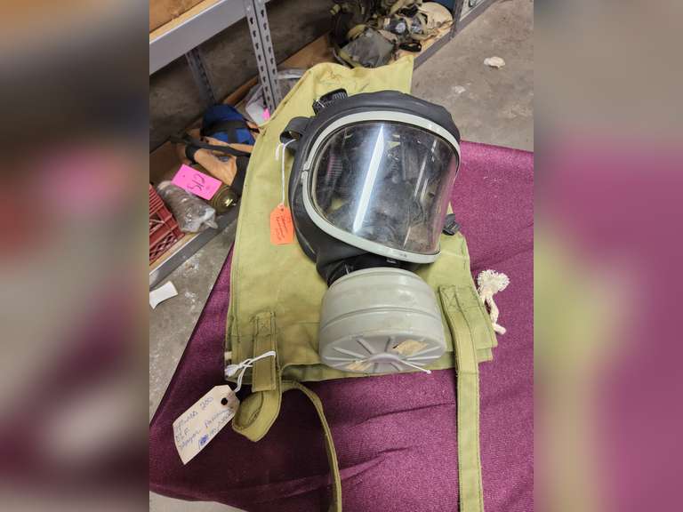 Group: gas masks, gloves, & other SEE PICS