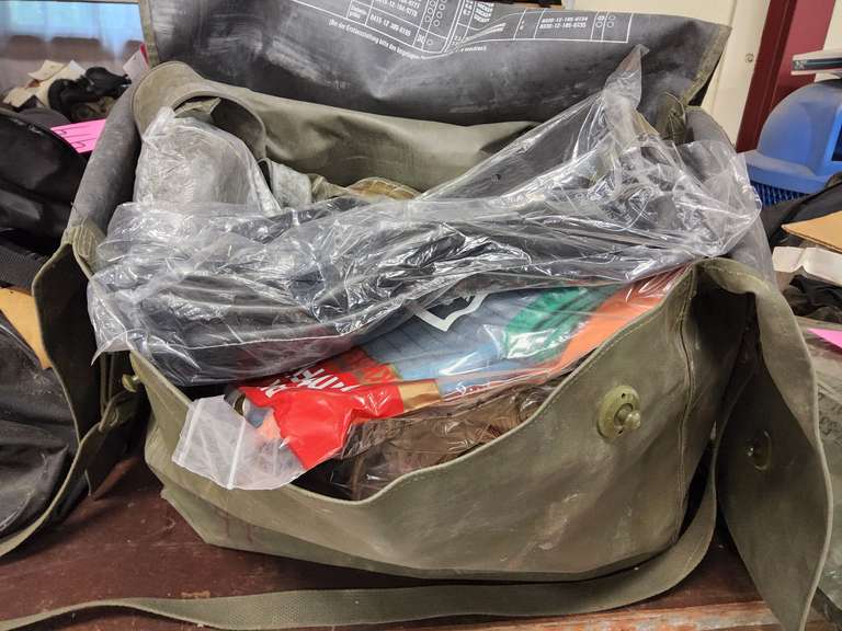 Protective suit in bag, gloves, boots & other