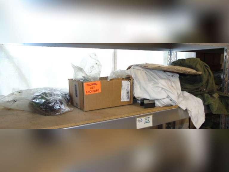 Military coverall, white sheet & other SEE PICS