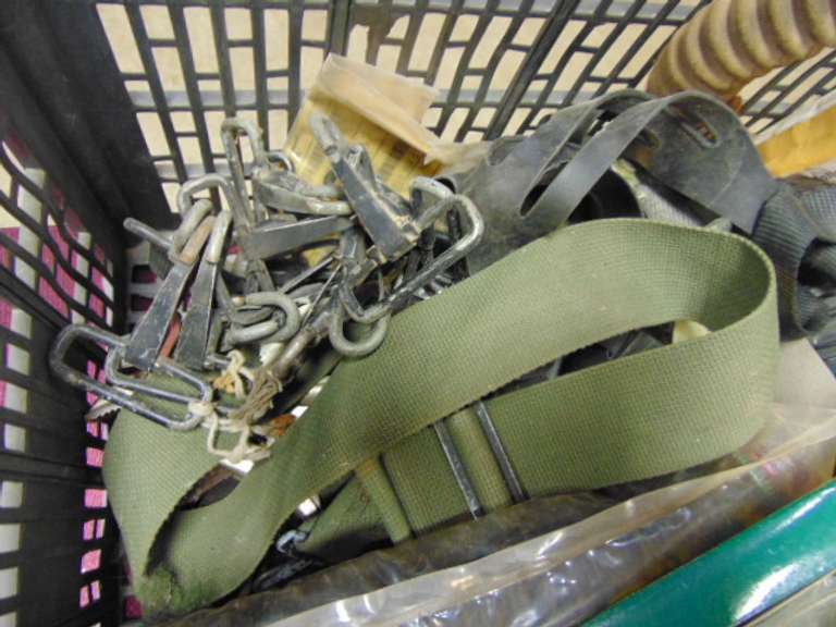 Crate misc: gas masks, clips, hoses & other items SEE PICS