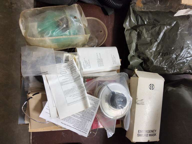 Group misc: filters, parts for masks, smoke mask & other SEE PICS