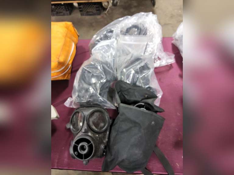 Approx 6 Avon S10 (unsure) gas masks (most look never used)
