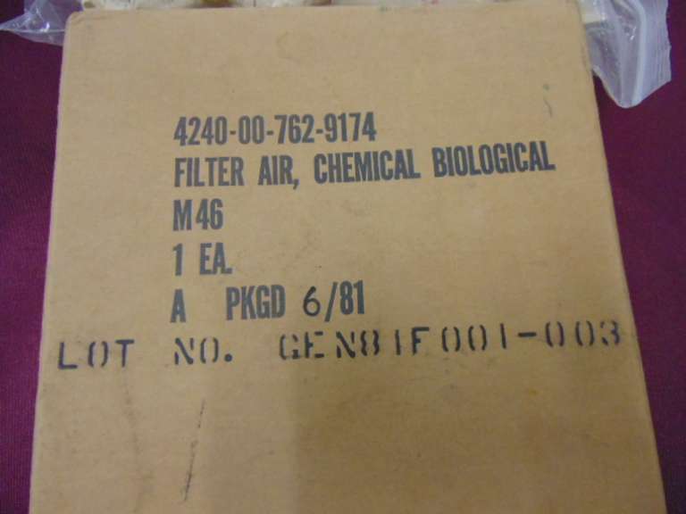 Gas masks, filter & other