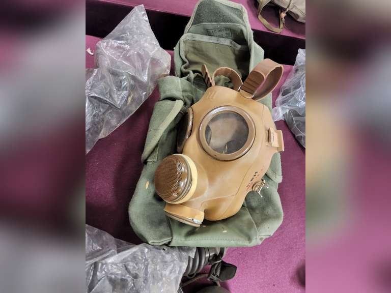 2 gas masks & other misc items SEE PICS