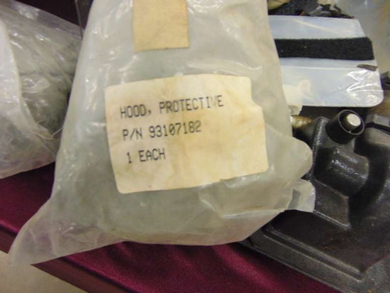 Group misc: bags, parts, protective trousers & hood, & other SEE PICS