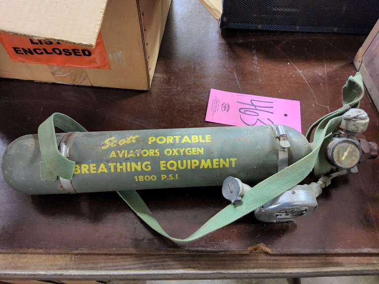 Scott Portable Aviators Oxygen tank