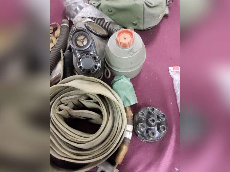 2 gas masks & other misc items SEE PICS
