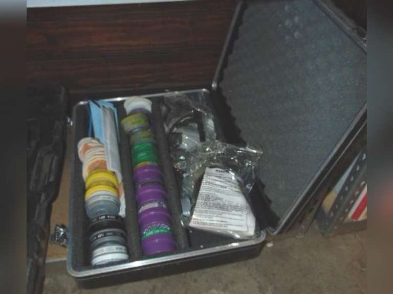 Case with protective respirators, filters & other items SEE PICS