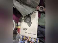 Group misc: gas masks, protective suit, test kits & other SEE PICS