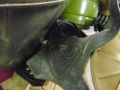 Large group of various gas masks, bags & other items SEE PICS