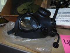 Gas mask, military socks & other