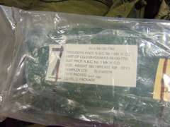 Group misc: bags, parts, protective trousers & hood, & other SEE PICS