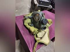 Group: gas masks, gloves, & other SEE PICS