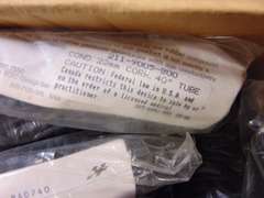 Box of NEW Ohmeda rubber breathing hoses