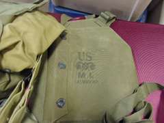 Group of various gas masks, bags & other items SEE PICS