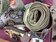 2 gas masks & other misc items SEE PICS
