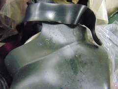 Group misc: gas masks, protective suit & other items SEE PICS