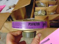 Partial case of Racal Airstream, Inc. P3 Filters