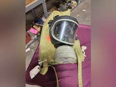 Group: gas masks, gloves, & other SEE PICS