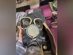 Group: gas masks, bags & other SEE PICS